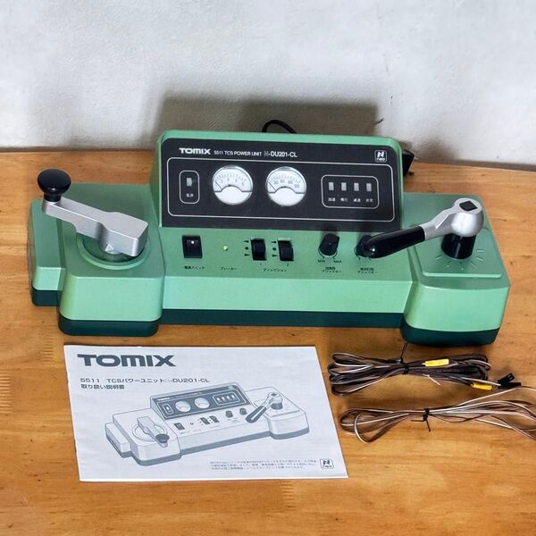 TOMIX 5511 TCSパワーユニット N-DU201-CL 鉄道模型用コントローラー Nゲージ 取説、フィーダーN2本付き