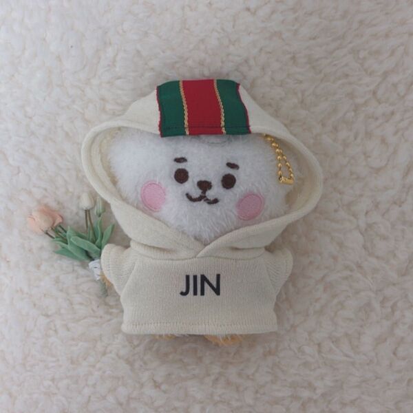 BT21 ベビー マスコット RJ フーディ BTS Jin ジン ぬいぐるみ 服 コスチューム キムソクジン