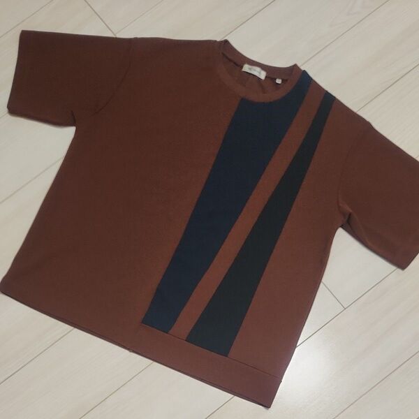 tk.TAKEO KIKUCHI Tシャツ カットソー ブラウン 半袖