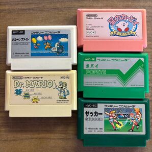任天堂5本セット ファミコンソフト