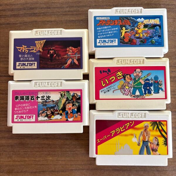 サンソフト5本セット ファミコンソフト