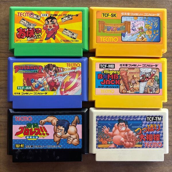 テクモ 6本セット ファミコンソフト