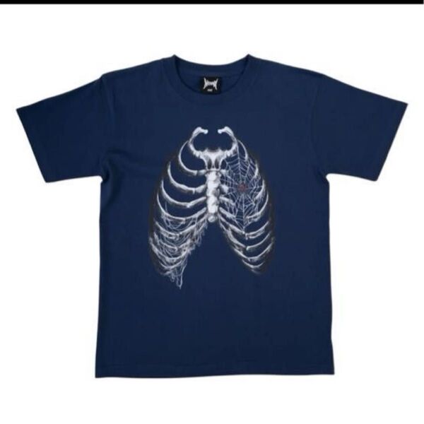 レア 最安値 noremid ノーリミッド ネイビー骨Tシャツ M 半袖