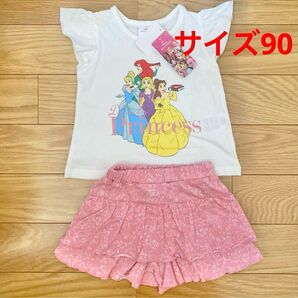 ディズニー プリンセス 子供服 上下セット サイズ90