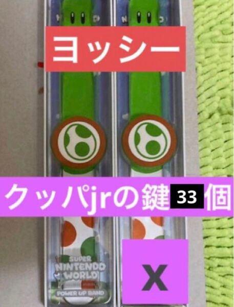 パワーアップバンド ヨッシー鍵33個 USJユニバ スーパーニンテンドーワールド