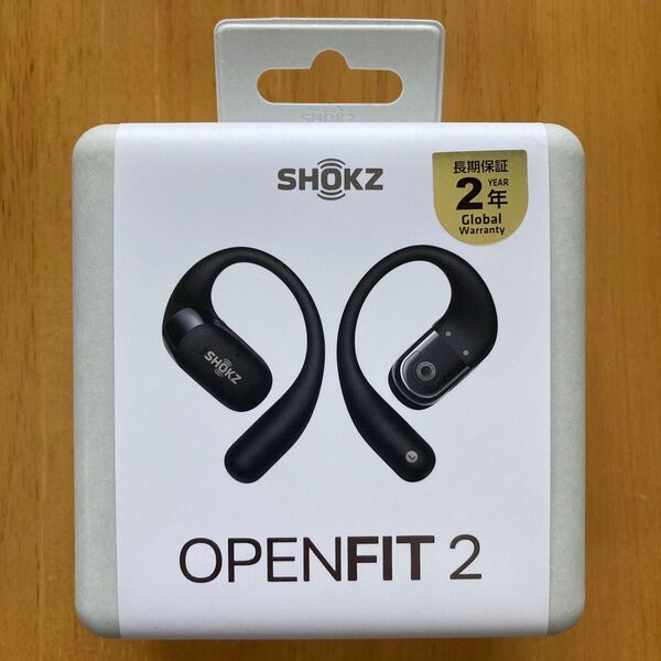 新品 完全ワイヤレスイヤホン Shokz OpenFit2 SKZ-EP-000045 ブラック 本体