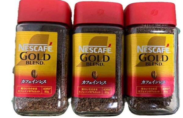 ネスカフェ ゴールドブレンド カフェインレス 80g x3本セット