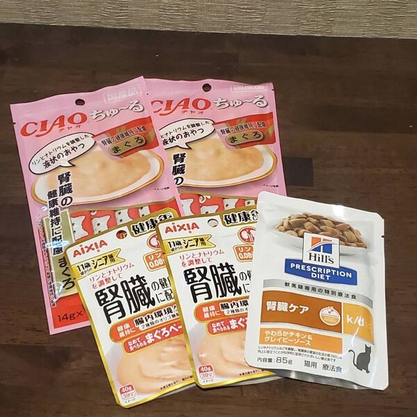 CIAO ちゅ〜る まぐろ 14g×4本 健康缶40g×2袋 腎臓ケア85g