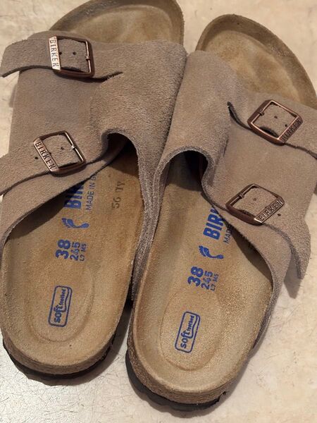 BIRKENSTOCK ビルケンシュトック サンダル 38 24.5cm ベージュ