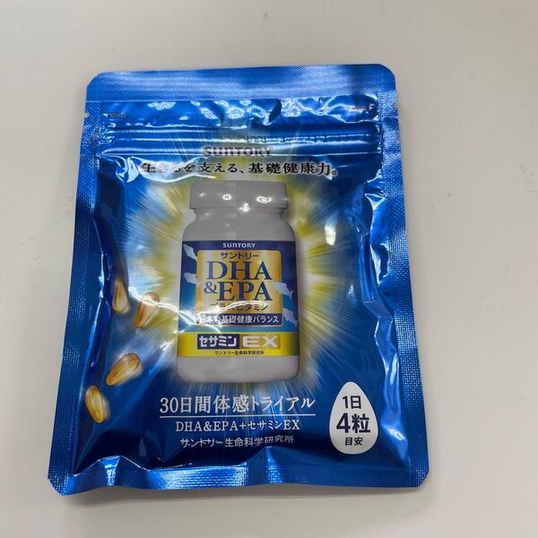 【新品未使用未開封】サントリー DHA&EPAプラスビタミンセサミンEX 30日分(120粒)