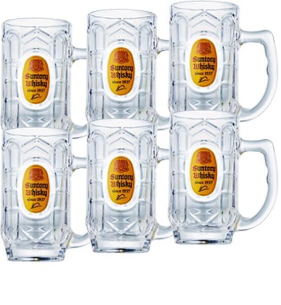 新品 角ハイボールジョッキ (6個)角ウイスキー ジョッキ 約375ml