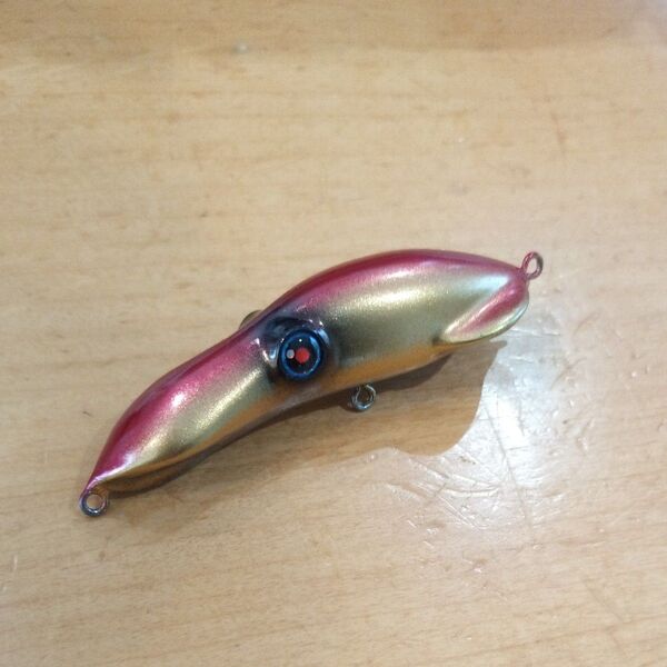 ホタルイカルアー スタンディングスクイッドアカキン80mm シーバス 根魚 ホタルイカパターン