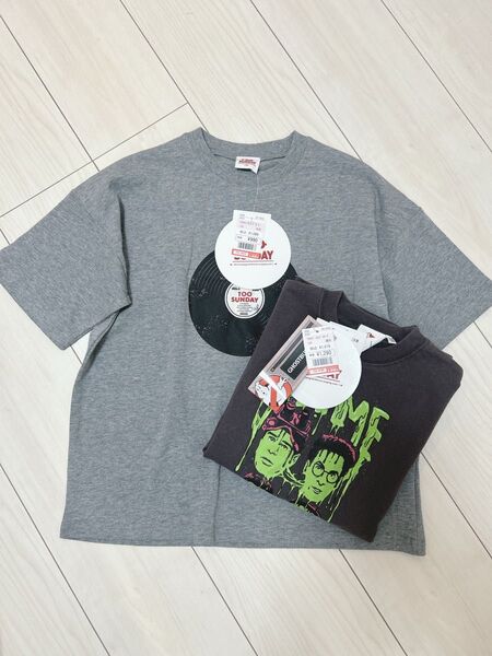 《新品》しまむら TOOSUNDAY とうくん レコードT ゴーストバスターズT 2枚セット 120