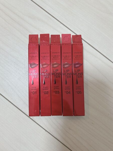 《新品》ケイト リップモンスター ツヤバース 5本セット