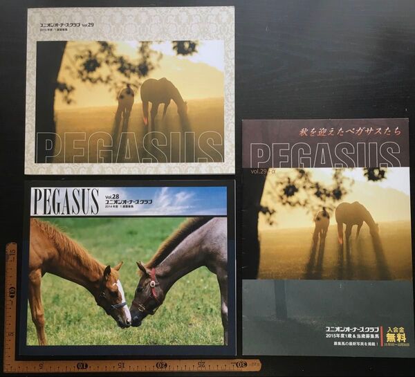 募集馬カタログ:【ユニオンオーナーズクラブ】2014年/2015年 3冊