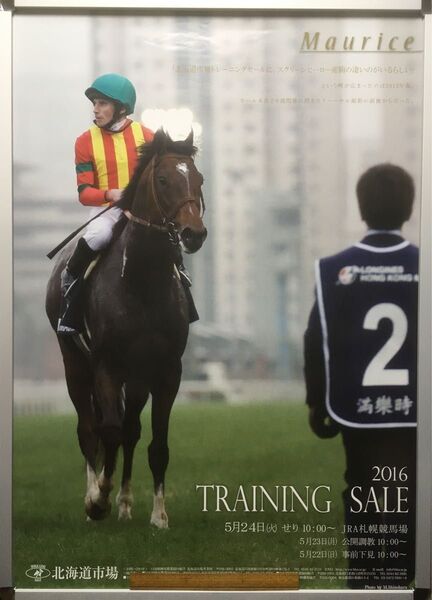 競馬ポスターB1:モーリス 「北海道市場 Vol.126」2015年 香港マイル
