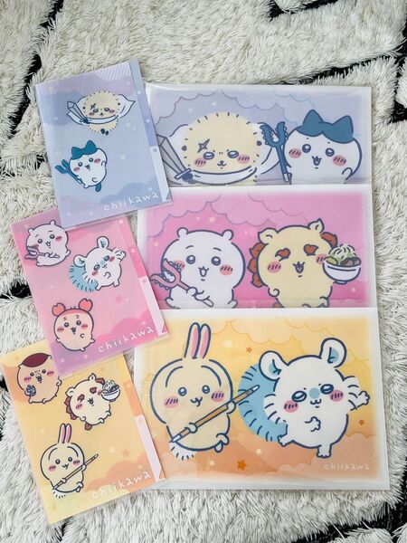 ちいかわ A4クリアファイル3種とA5クリアファイル3種の6枚セット