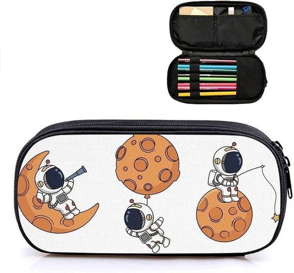 ペンケース 筆箱 ポーチ 宇宙 文具 鉛筆 個性的 おもしろ チャック 文房具