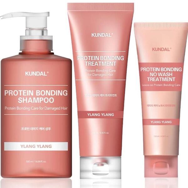KUNDAL シャンプー 500ml + トリートメント 250ml + 洗い流さないトリートメント 130ml 3種セット