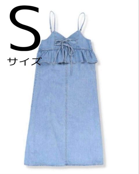 【新品タグ付】辻希美さん しまむらコラボアンジュシャルム デニムキャミワンピース