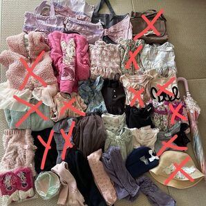 子供服セット まとめ売り 長袖 半袖 キュロット パジャマ バッグ 90cm〜100cm ワンピース 詰め合わせ 服