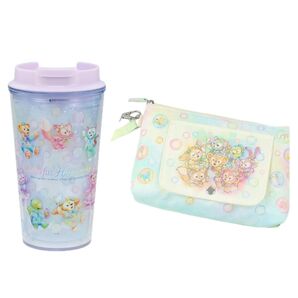 ディズニー ダッフィ カラフルハピネス 20周年 タンブラー おてふきキャリー 新品 スーベニア