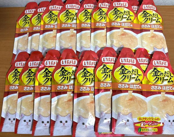 いなば 金のだしクリーム ささみ ほたて味 60gx14個セット
