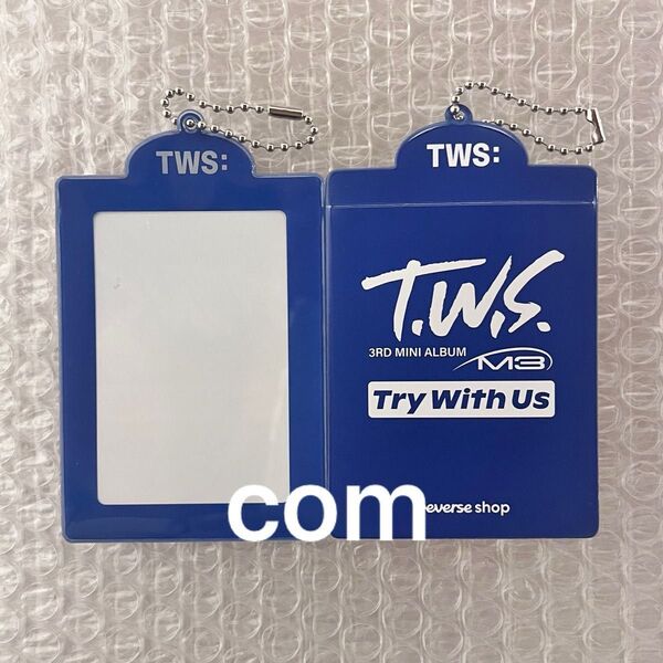 TWS TRY WITH US トレカケース weverse global 新品未使用 青