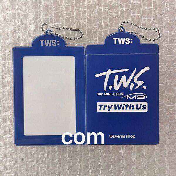 TWS TRY WITH US weverse global トレカケース フォトカード ケース ホルダー 青 新品未使用