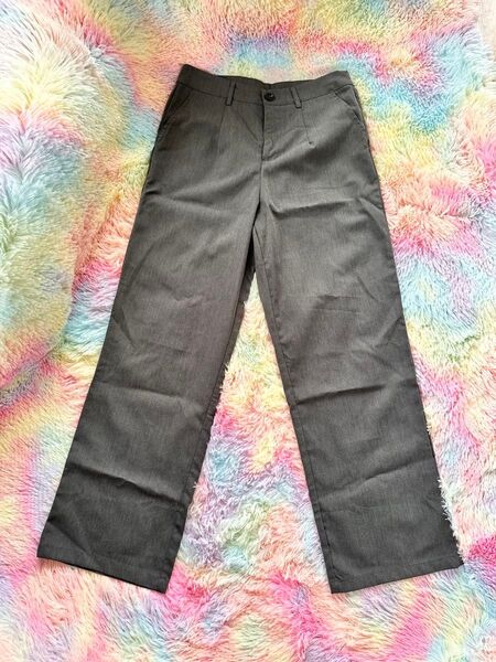 グレー スラックス ストレートレッグ XL チノパン パンツ PANTS