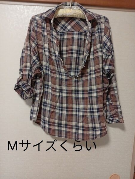 スキッパー シャツ かぶり ブラウス