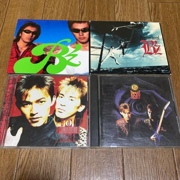 B'z CD RISKY BAD COMMUNICATION Brotherhood GREEN 4枚セット