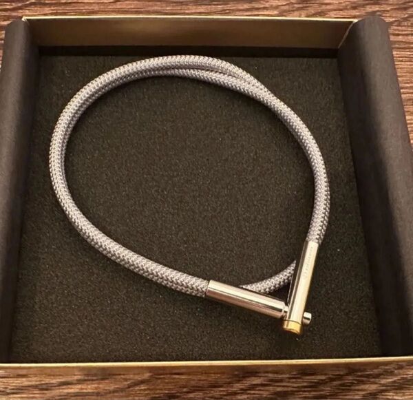 ファイテン 磁気チタンネックレス メタルトップ Vタイプ シルバー 50cm