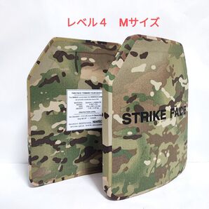 NIJ IV レベル4 防弾プレート Mサイズ 2枚 セット2 マルチカムカバー 新品未使用 Newtech Armor