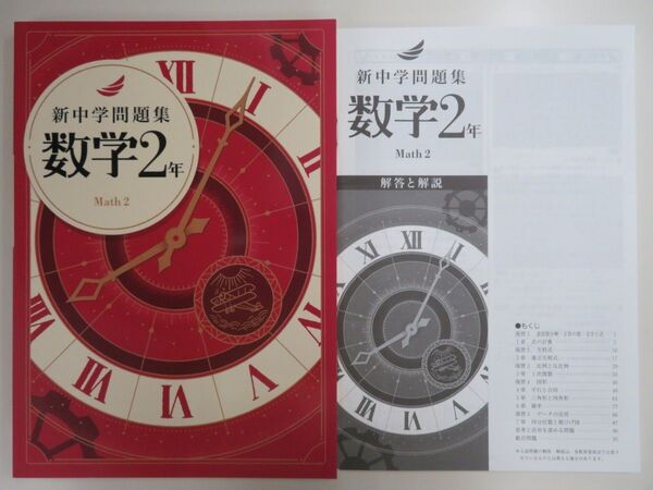 【新品・最新版】 新中学問題集 標準編 中2 数学 解答解説付き