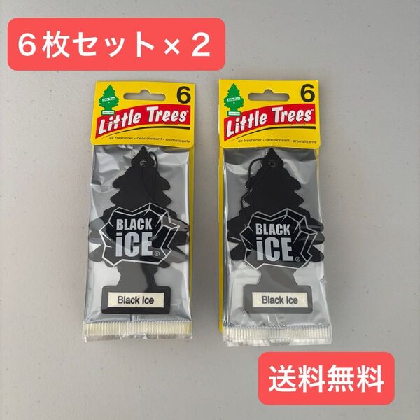 リトルツリー ブラックアイス 6枚セット×2(12枚) 芳香剤 消臭剤