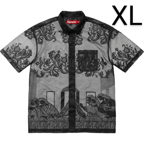 Supreme Last Supper Lace S/S Shirt Black XL ラスト サパー レース エスエス シャツ