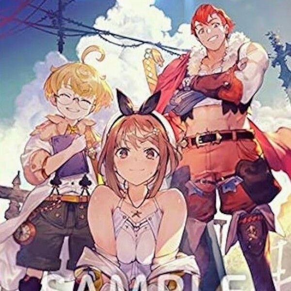 ライザのアトリエ B2布ポスター 初回特典 描き下ろしイラスト タペストリー