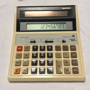 National ソーラー バッテリー 電卓 Panac451 計算機