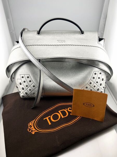 【超美品】TOD’S ウェーブ 2WAYバッグ ハンド ショルダーバッグ