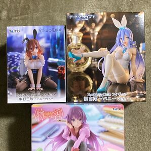 最新フィギュアまとめ売り desktop cute 戦場ヶ原ひたぎ 中野三玖 崇宮澪