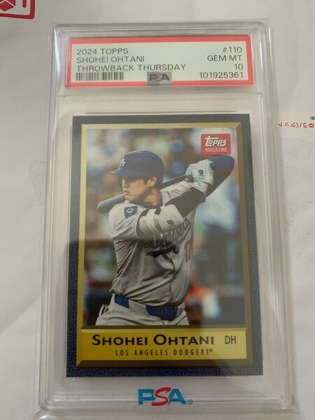 Topps PSA10 大谷翔平 ドジャース Shohei Ohtani MLB