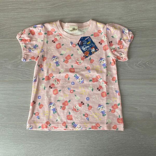 アンパンマン ドキンちゃん コキンちゃん 花柄チュニック 女の子 半袖Tシャツ 100 新品・未使用