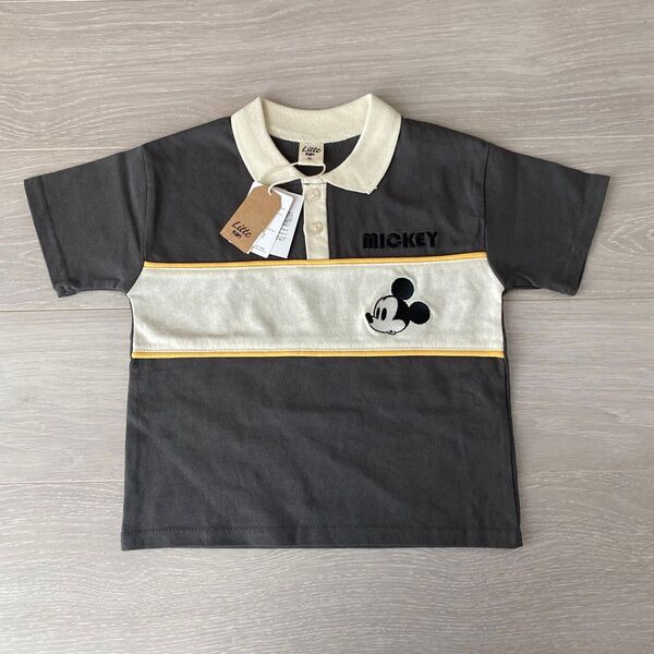 しまむら バースデイ リトシー littc ミッキー ディズニー 半袖襟付きTシャツ 90 新品・未使用