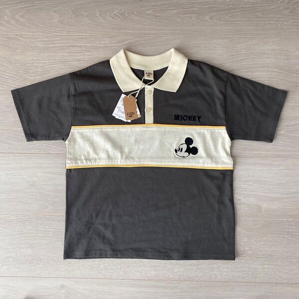 しまむら バースデイ リトシー littc ミッキー ディズニー 半袖襟付きTシャツ 130 新品・未使用