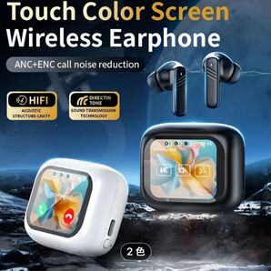 【新品】スマートタッチスクリーンヘッドホン ブラック、ホワイト