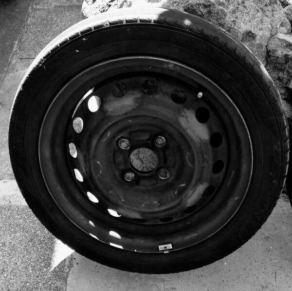 ●送料無料●4j×15インチ/2本/鉄ホイール/4穴/PCD100軽~小型車用