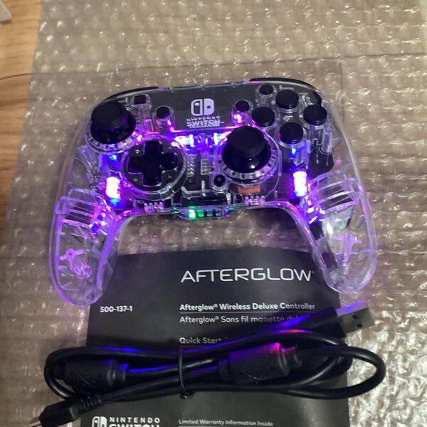 Nintendo switch PDP afterglow ワイヤレス プロコン互換