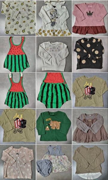 子供服 まとめ売り 女の子 80サイズ中心 お買い得セット