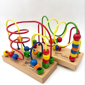 BorneLund ルーピング ジョイトーイ フリズル & ウーギー ビーズコースター 木製 ボーネルンド JoyToy